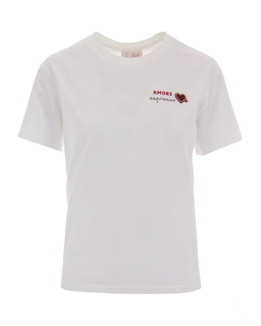 White Crew Neck Graphic T-Shirt