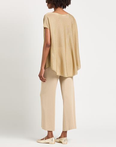 Woman Sweater Gold Size 1 Acetate, Metallic fiber, Polyamide