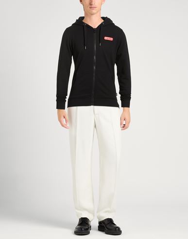 Man Sweatshirt Black Size L Cotton