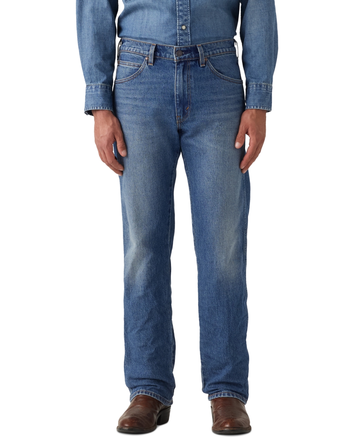 Men's 557 Western Straight Fit Boot Cut Jeans - Caught In The Rain