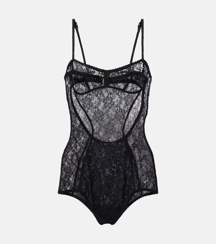 Floral lace bodysuit