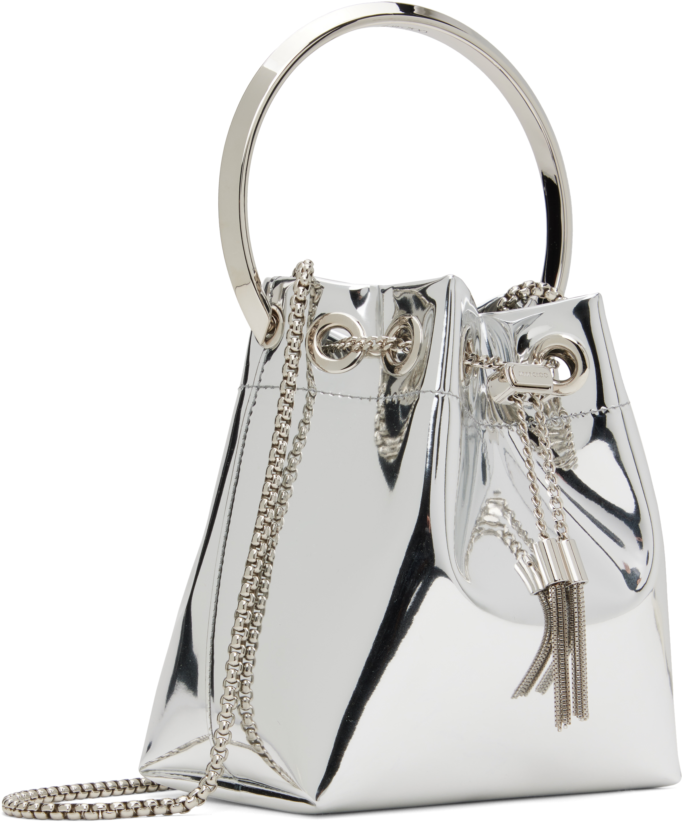 Jimmy Choo Silver Bon Bon Bag