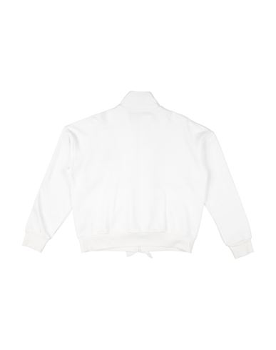 Kid Girl Sweatshirt White Size 15 Cotton, Polyester