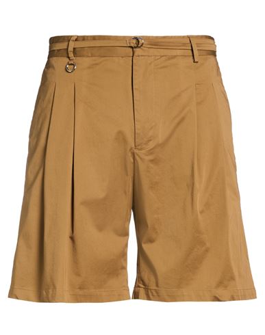 Man Shorts & Bermuda Shorts Khaki Size 32 Cotton, Elastane