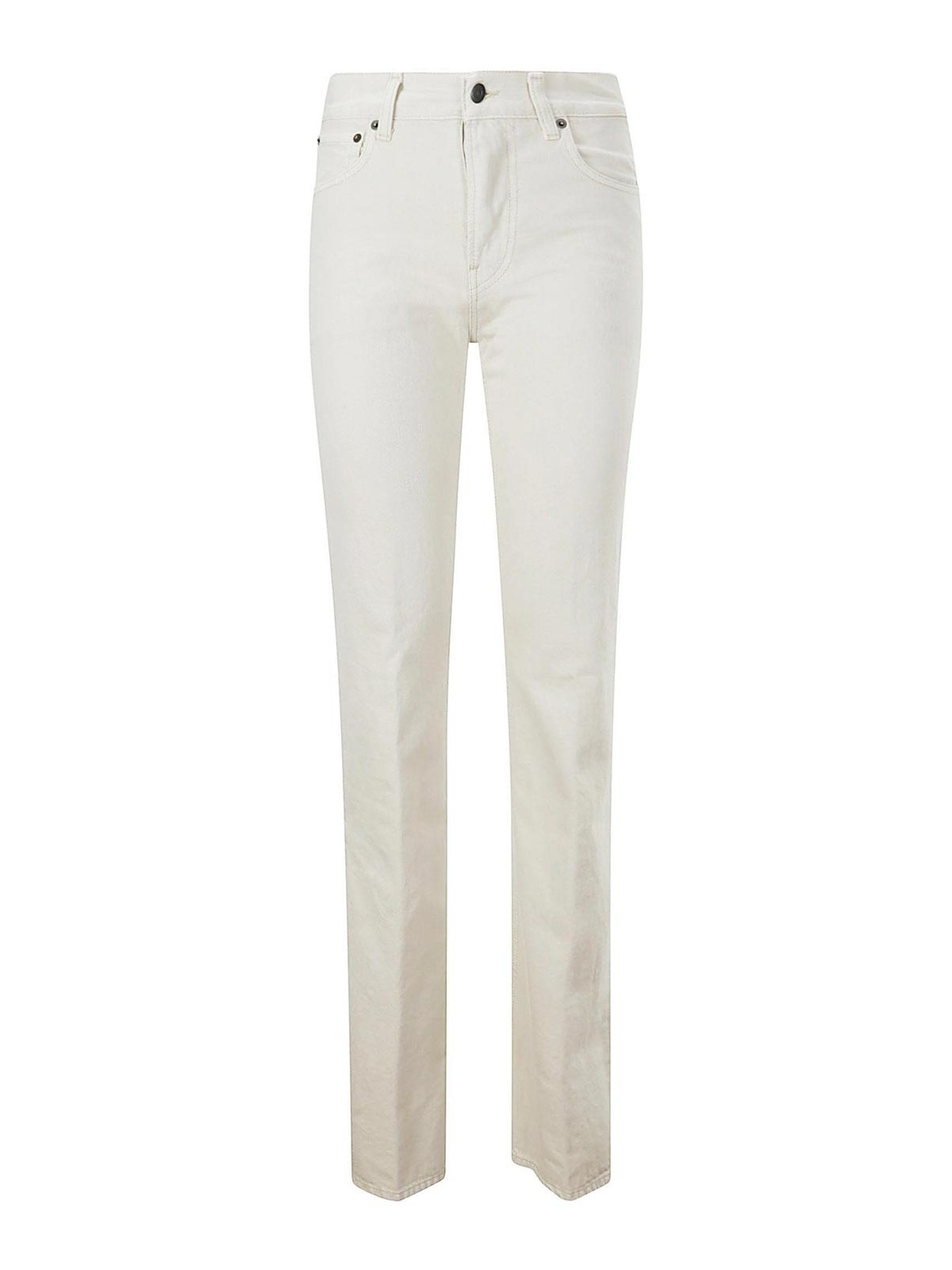 Flora straight jeans - White