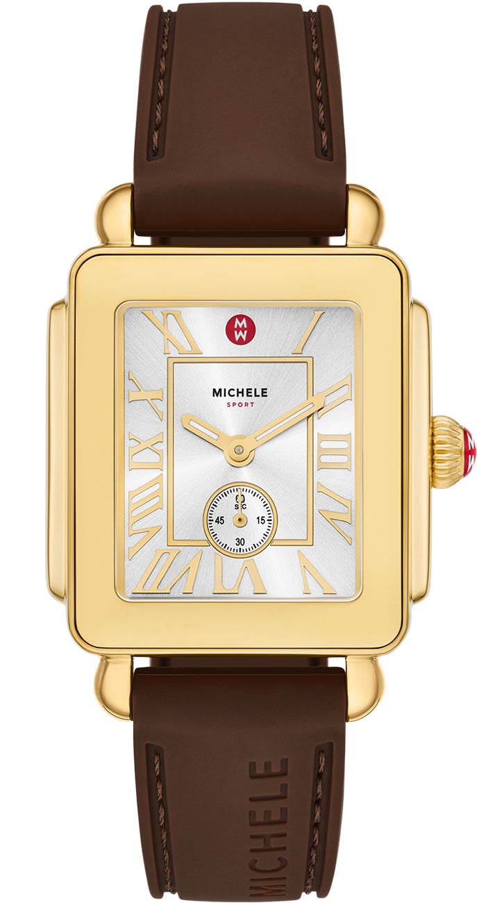 Deco Sport Mid Gold-Tone Watch 31mm with White Dial