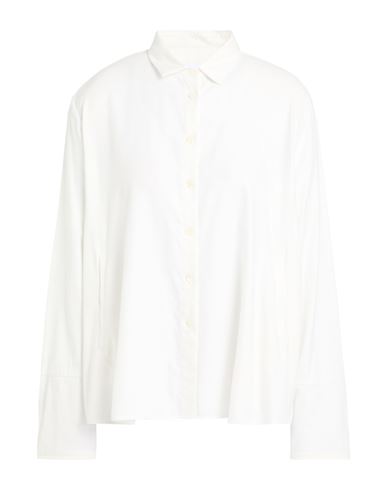 Woman Shirt White Size M Cotton, Tencel