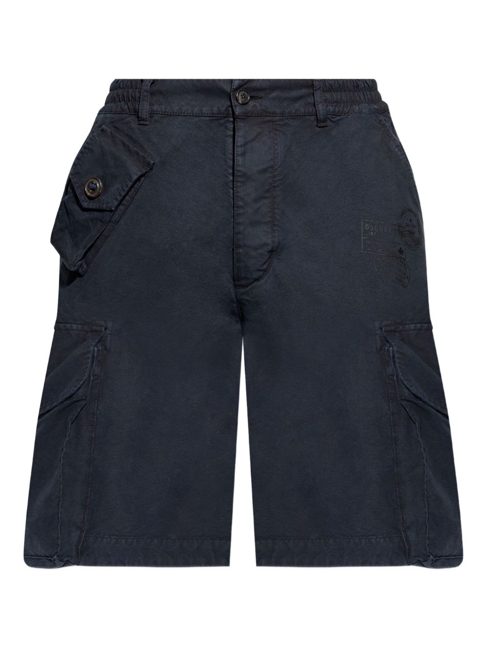 Cargo-pocket shorts - Blue