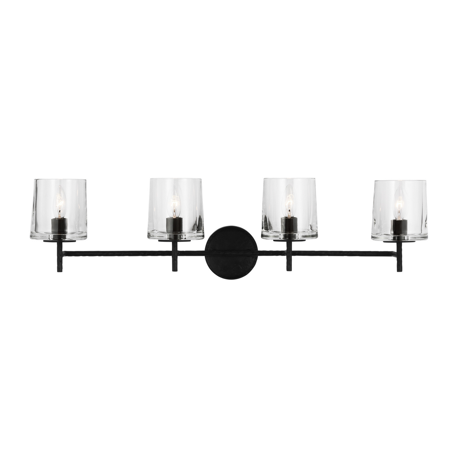 Visual Comfort Studio Marietta 4-Light Bathroom Vanity Light in Aged Iron by Ellen Degenere