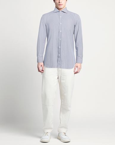 Man Shirt Blue Size 16 Cotton