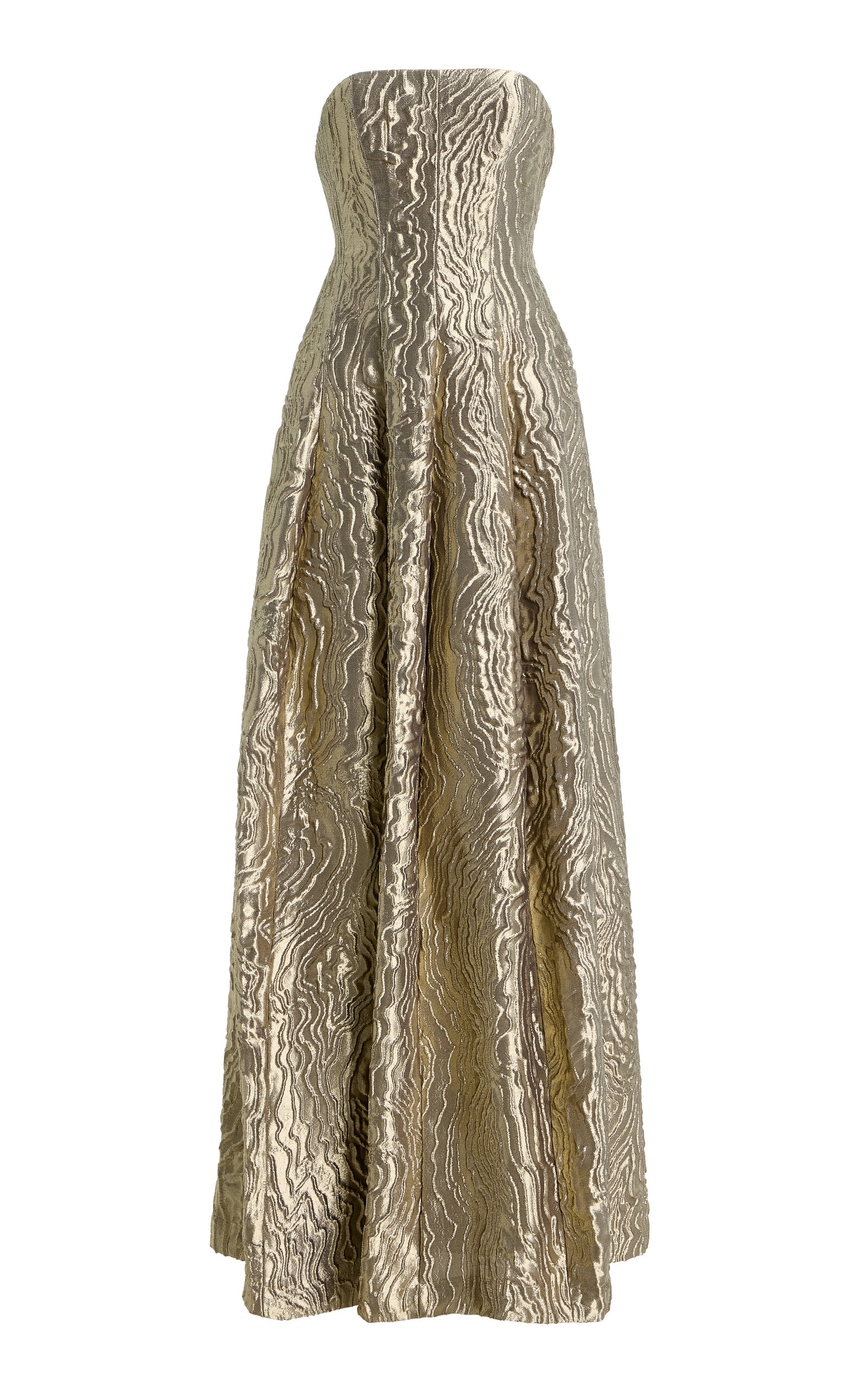 Celeste Pleated Organza Gown - Moda Operandi