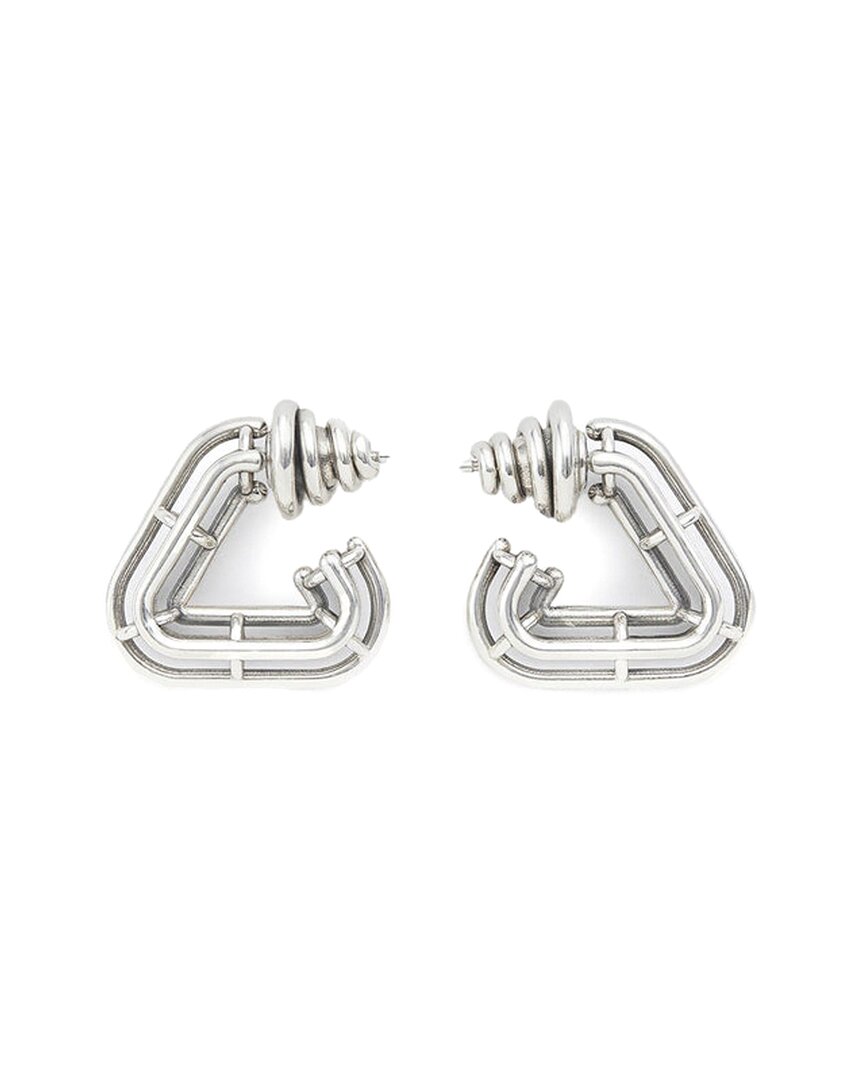 보테가 베네타 여성 Triangular Silver Hoops