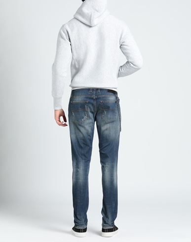 Man Jeans Blue Size 33 Cotton, Elastane