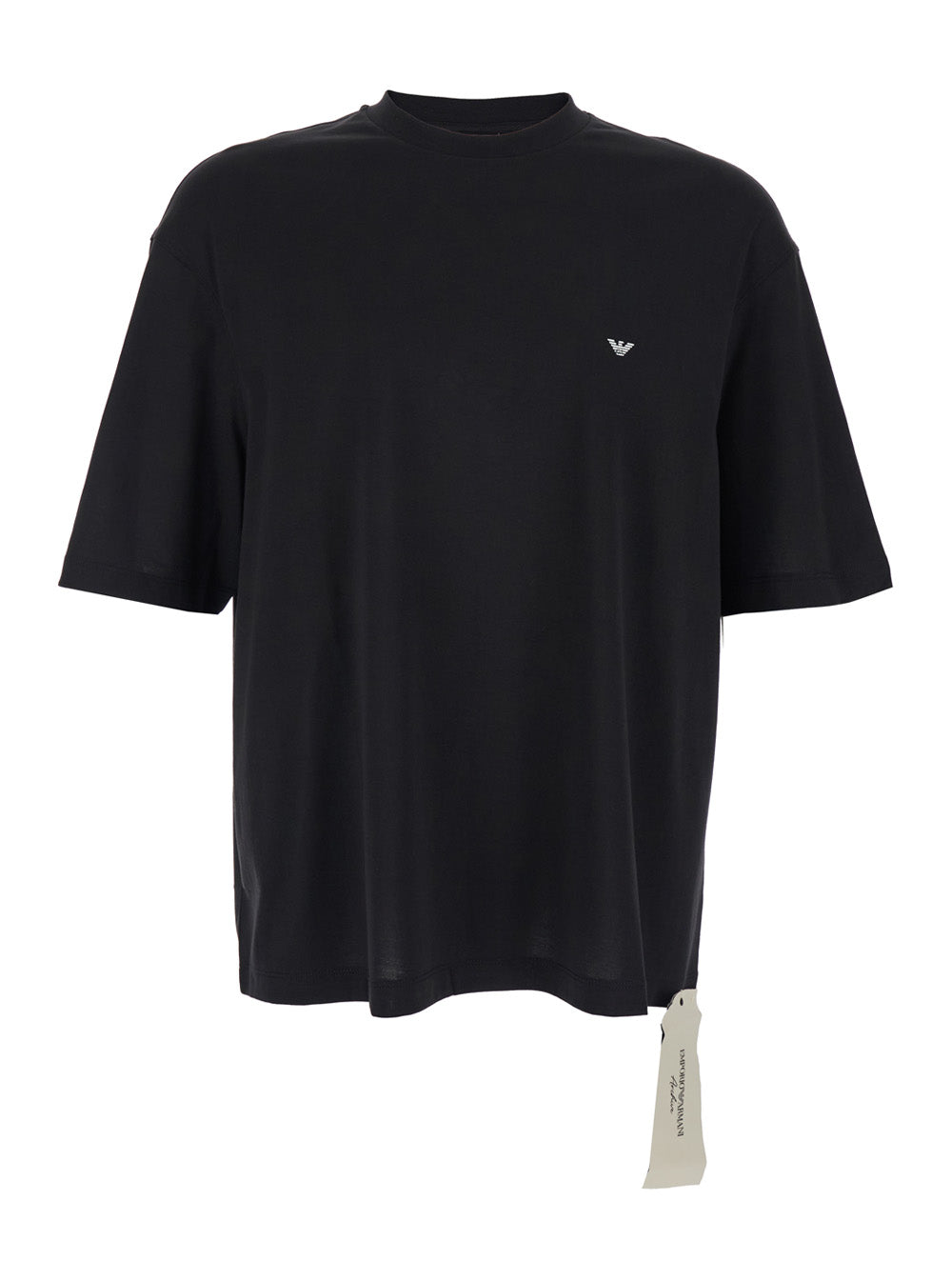 Logo-Embroidered Cotton T-Shirt — Black