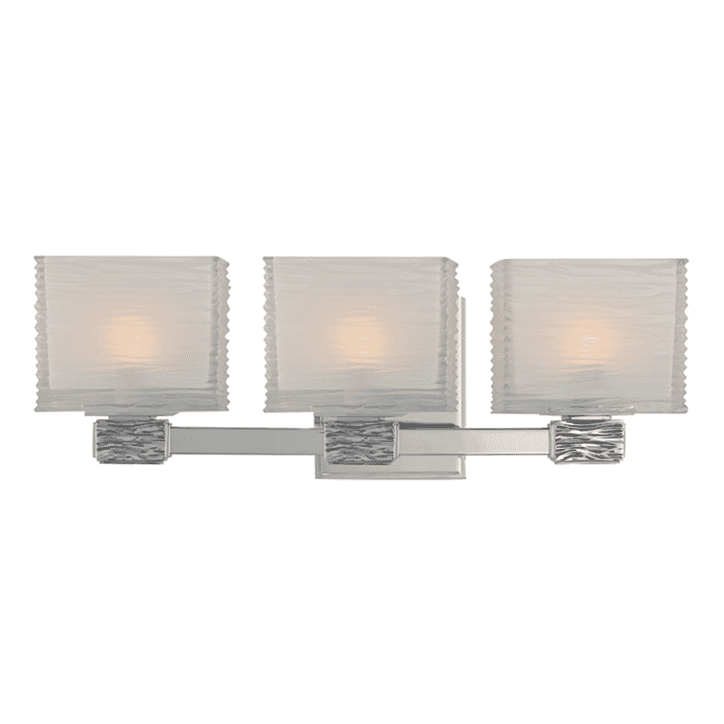 Hartsdale 3-Light 19" Bathroom Vanity Light in Polished Nicke