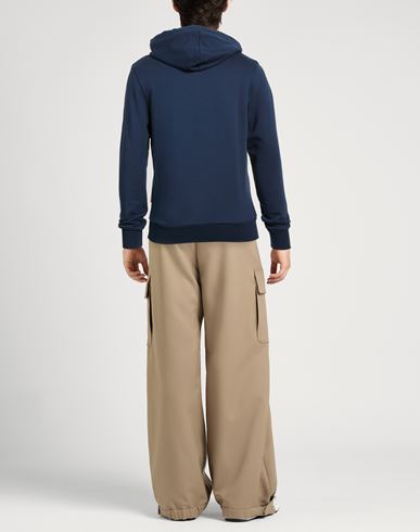 Man Sweatshirt Navy Size M Cotton, Elastane