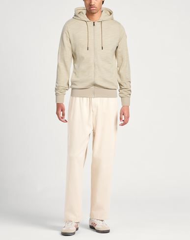 Man Sweatshirt Beige Size L Cotton, Polyester