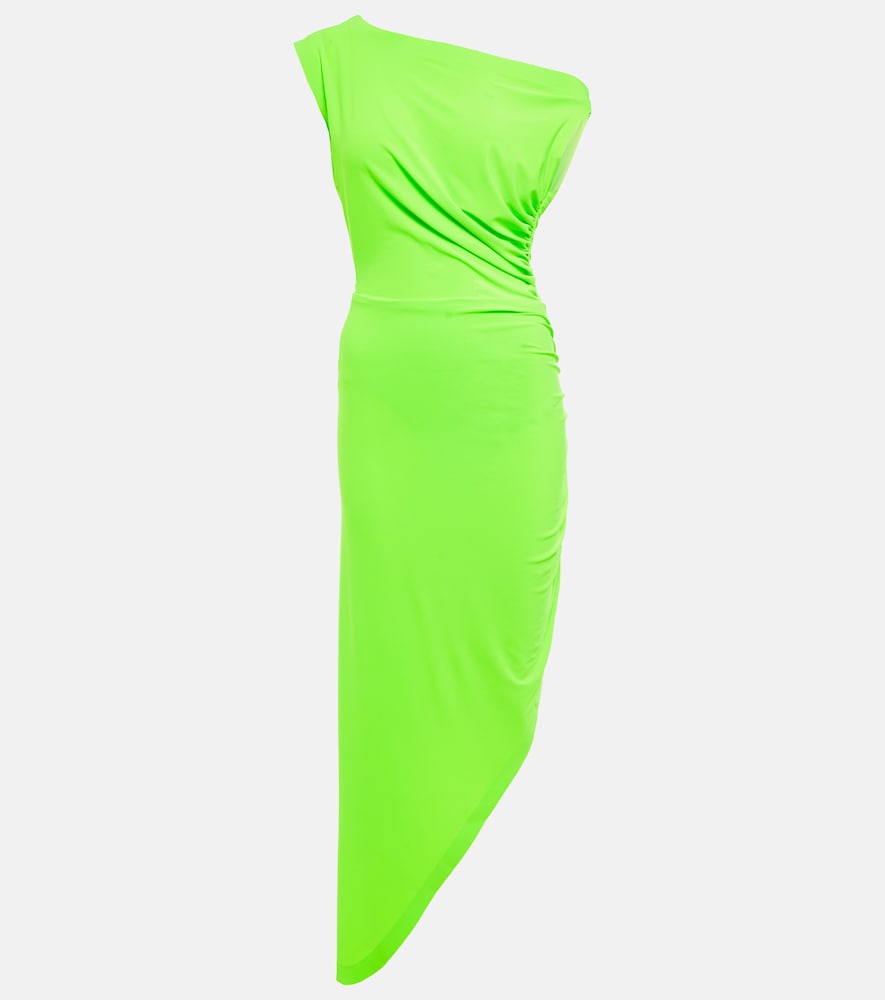 Norma Kamali Diana asymmetrical mini dress