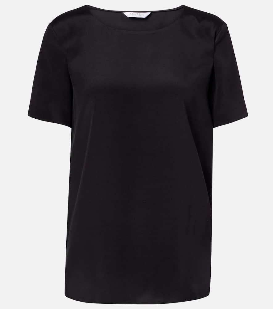 Aris silk-blend top