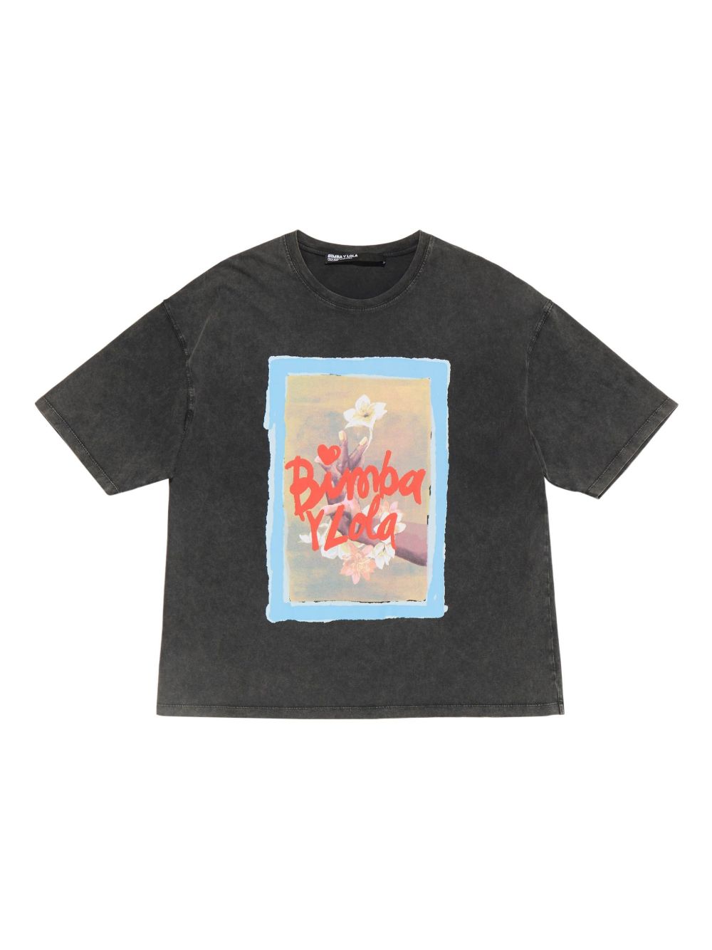 Bimba y Lola graphic-print oversized T-shirt - Black