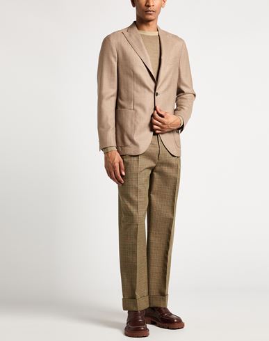 Man Blazer Sand Size 42 Virgin Wool
