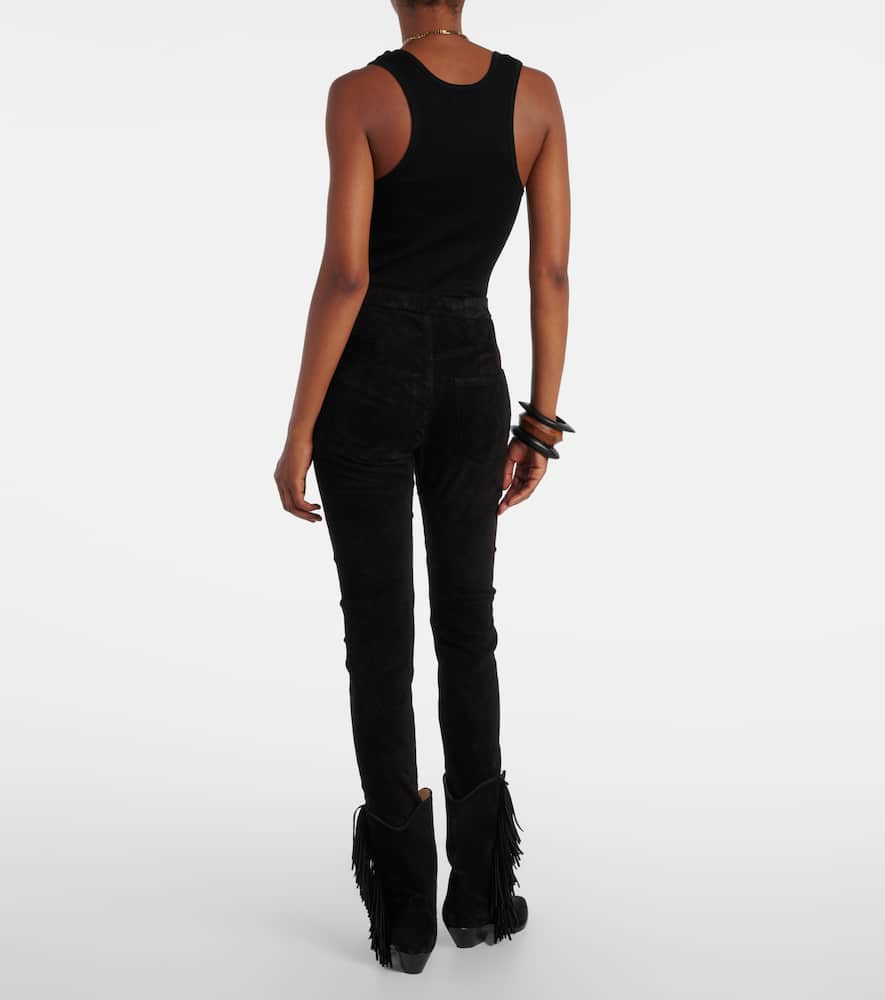 Dorothea suede slim pants