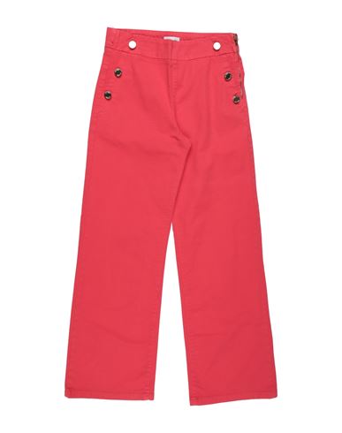L:ú L:ú By Miss Grant Kid Girl Pants Tomato red Size 14 Cotton, Elastane