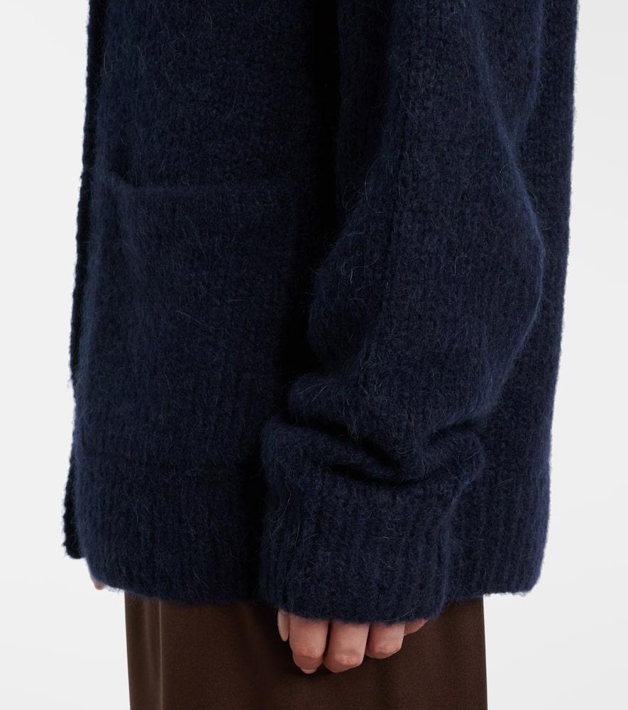 Alpaca and wool-blend cardigan