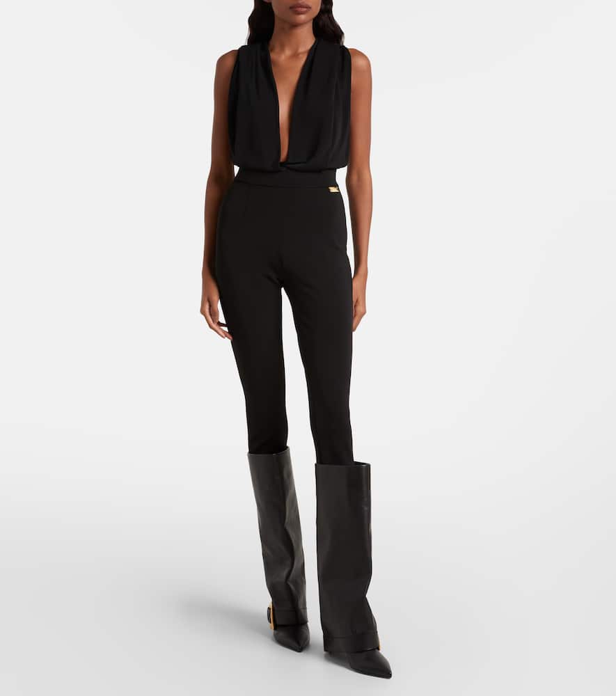 Hooded jersey bodysuit