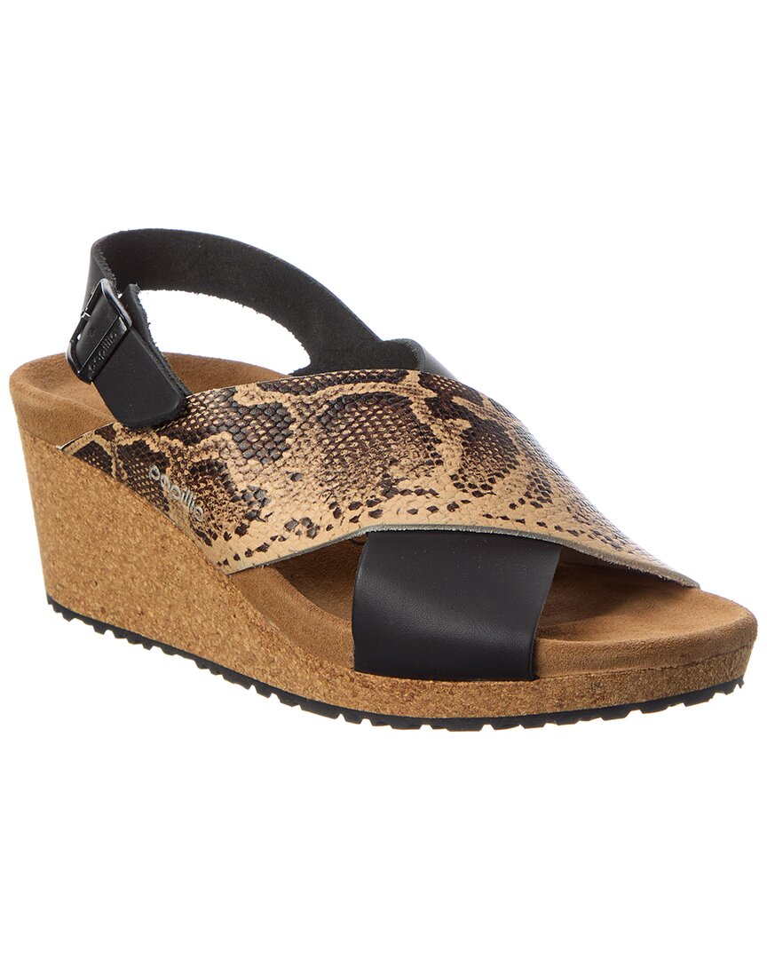 Papillio by Samira Narrow Leather Wedge Sandal