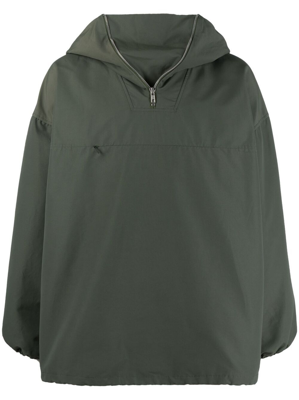 Oversized hooded jacket - Green