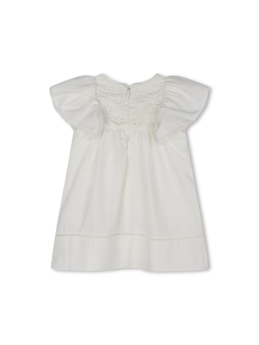 2 Piece White Embroidered Dress/Romper Sets (Baby Girl)