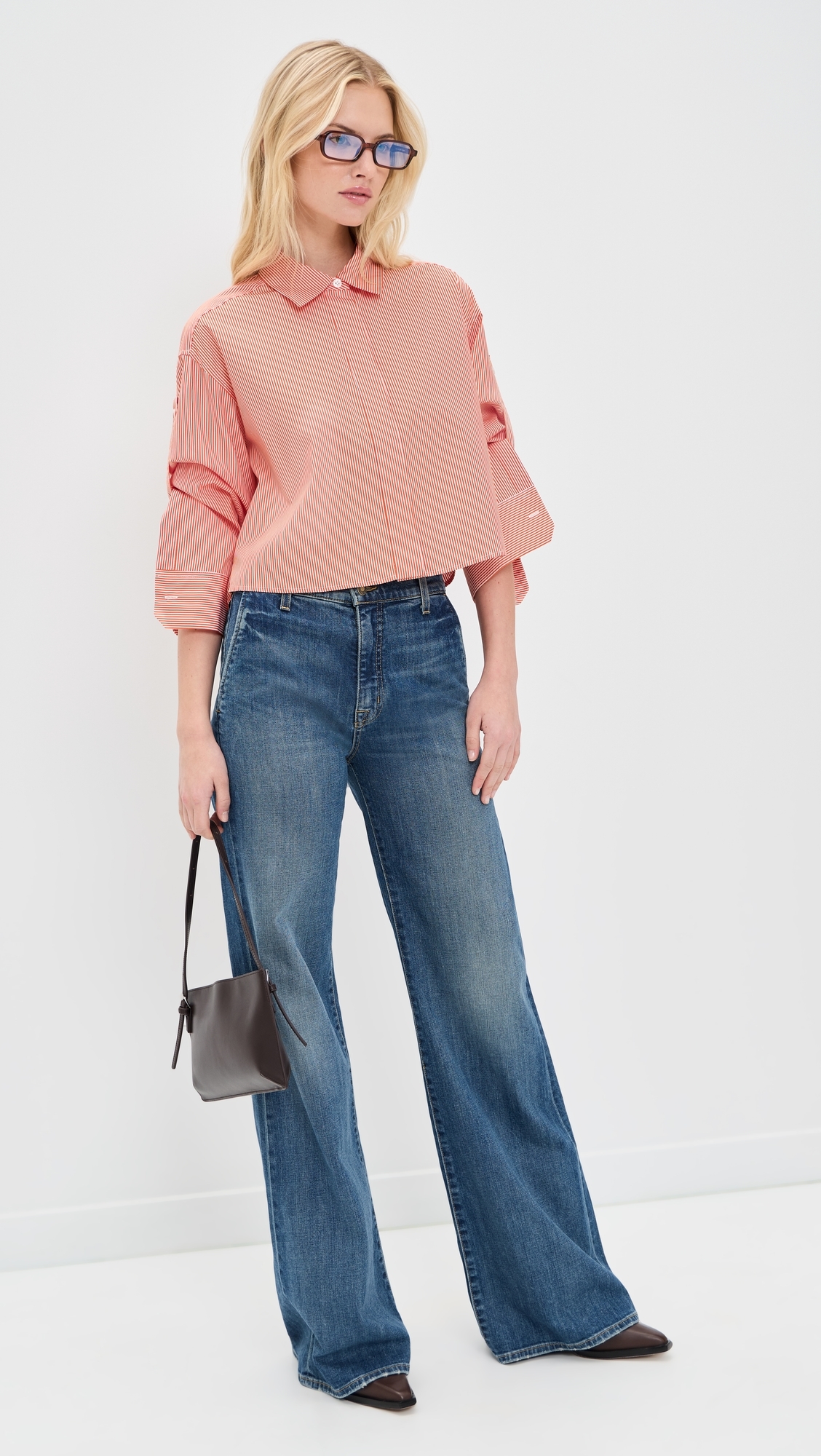 A. L.C. Maude Top Persimmon/White