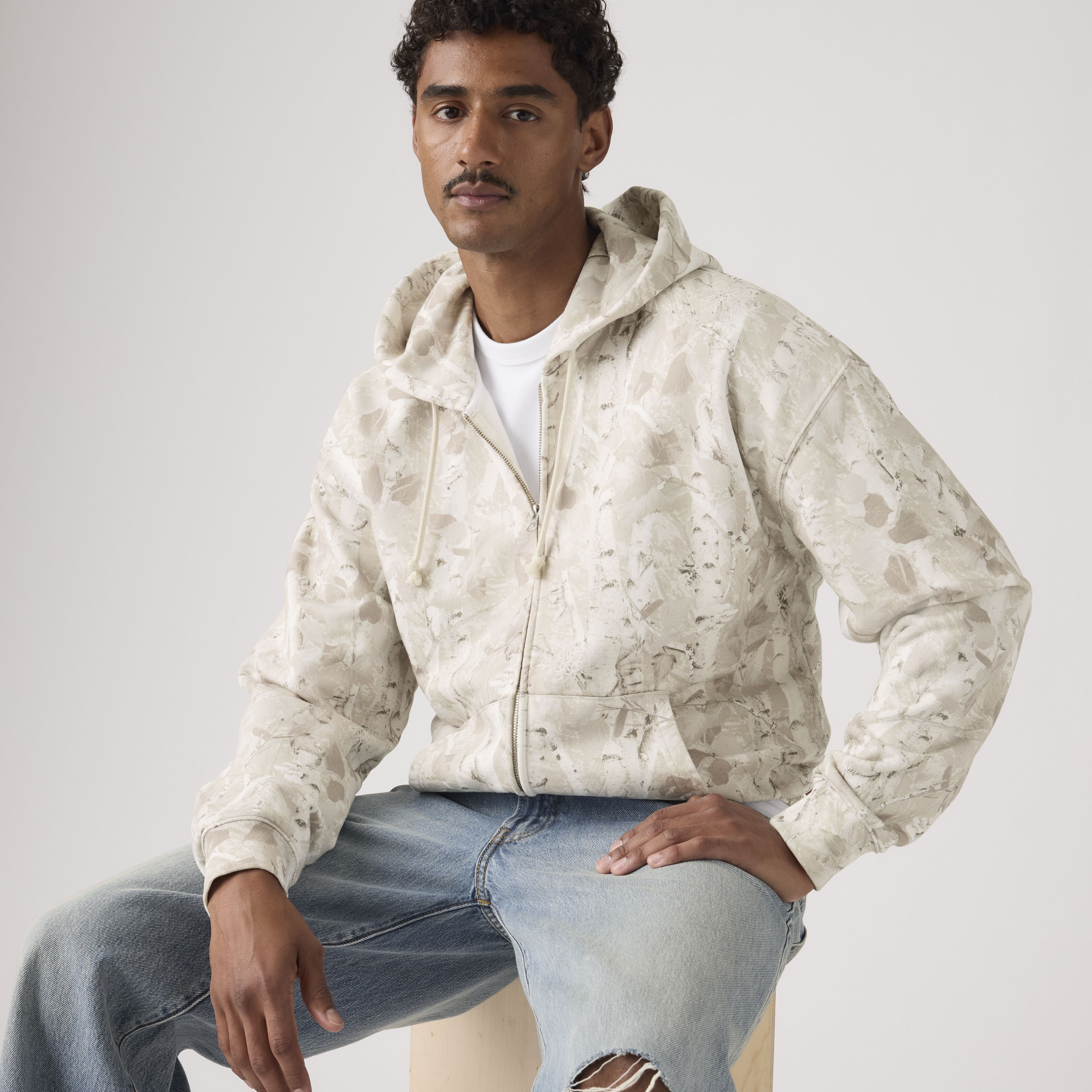 Hayes Boxy Full Zip Sweatshirt