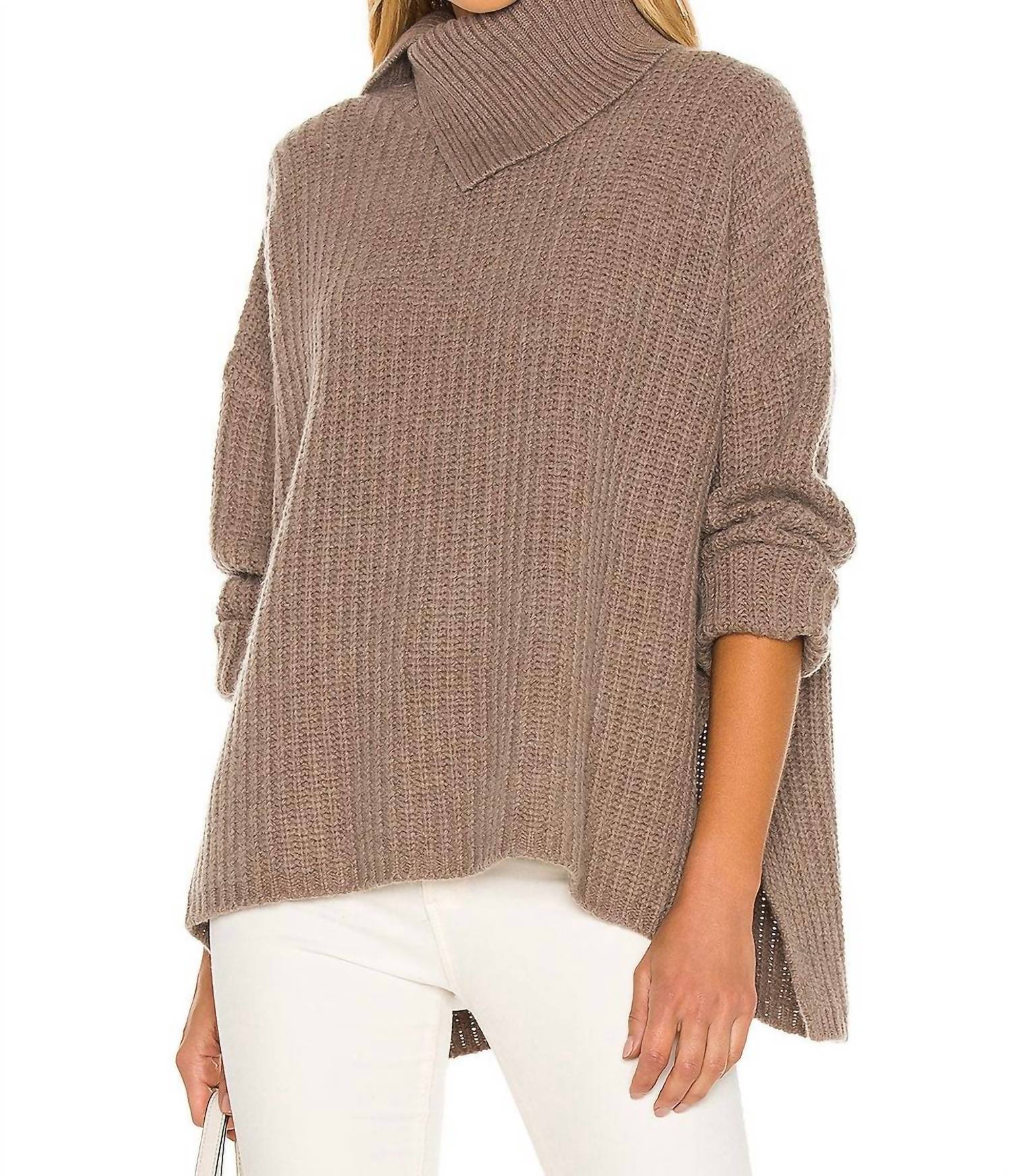 Asher Knitted Sweater In Sable