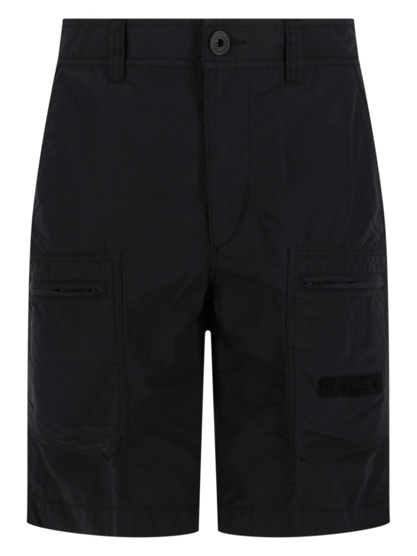 Black Solid Shorts