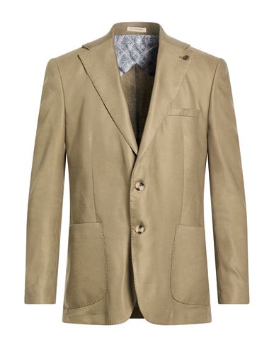 Man Blazer Khaki Size 42 Linen, EcoVero viscose, PES, Elastane