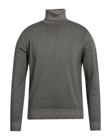 Man Turtleneck Grey Size 40 Merino Wool