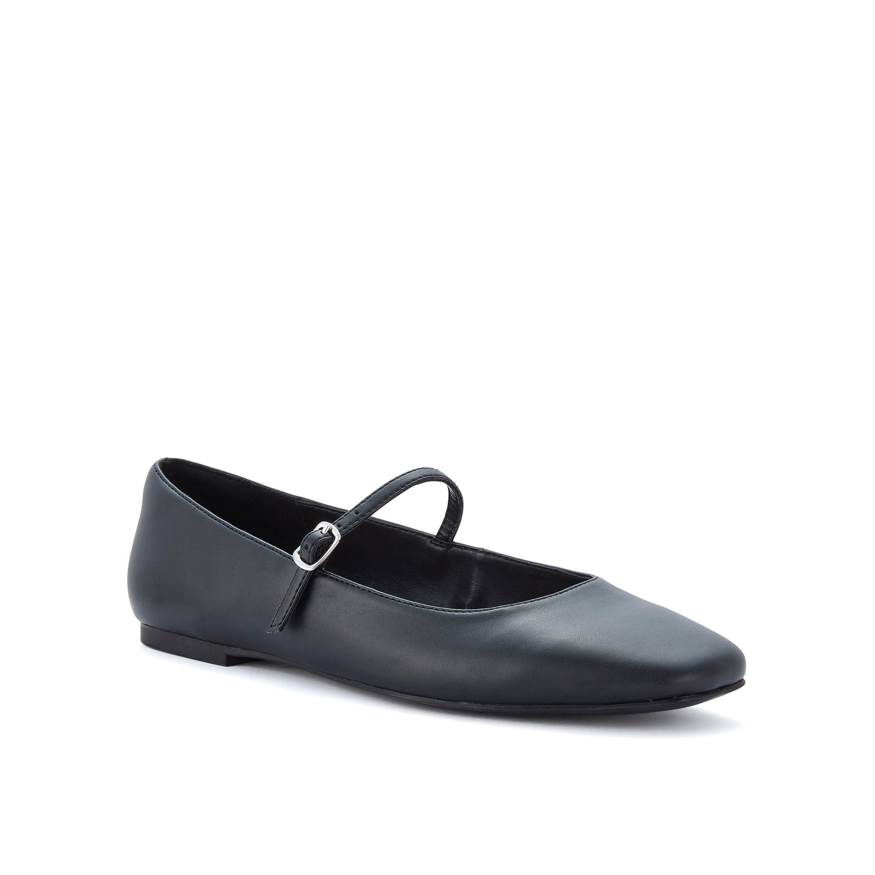 Clarks Emelina Gem Black Smooth Bar Shoes,pumps,ballet Pump