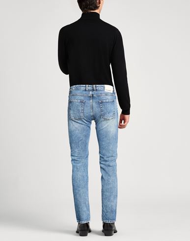 Man Jeans Blue Size 28 Cotton, Elastane