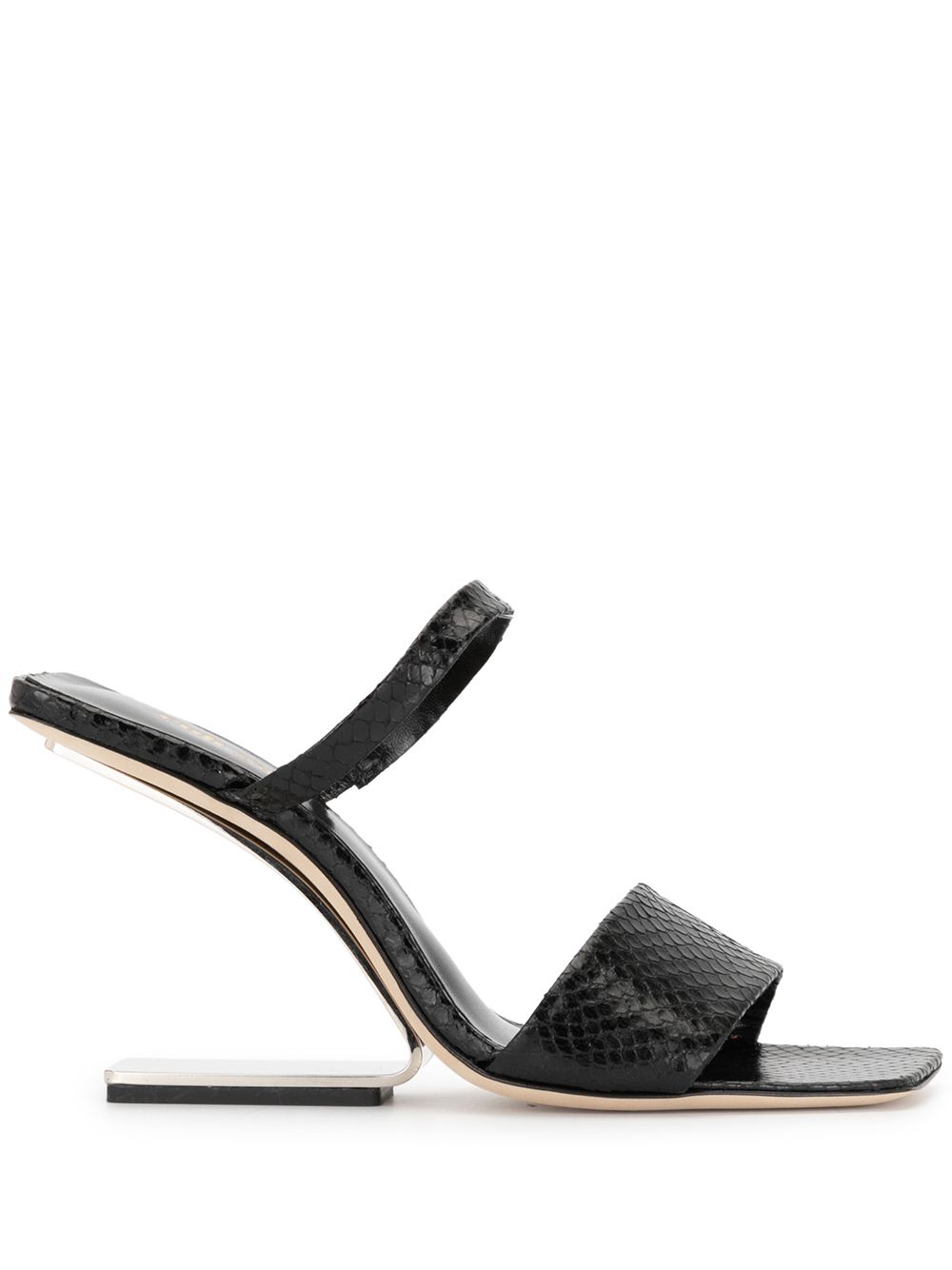 Rene cut-out heel sandals - Black