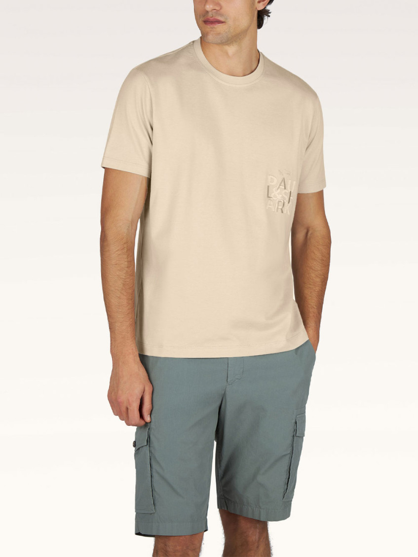 Paul & Shark - jersey t shirt bold embroidery cotton
