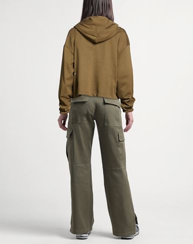 Woman Sweatshirt Military green Size M Organic cotton