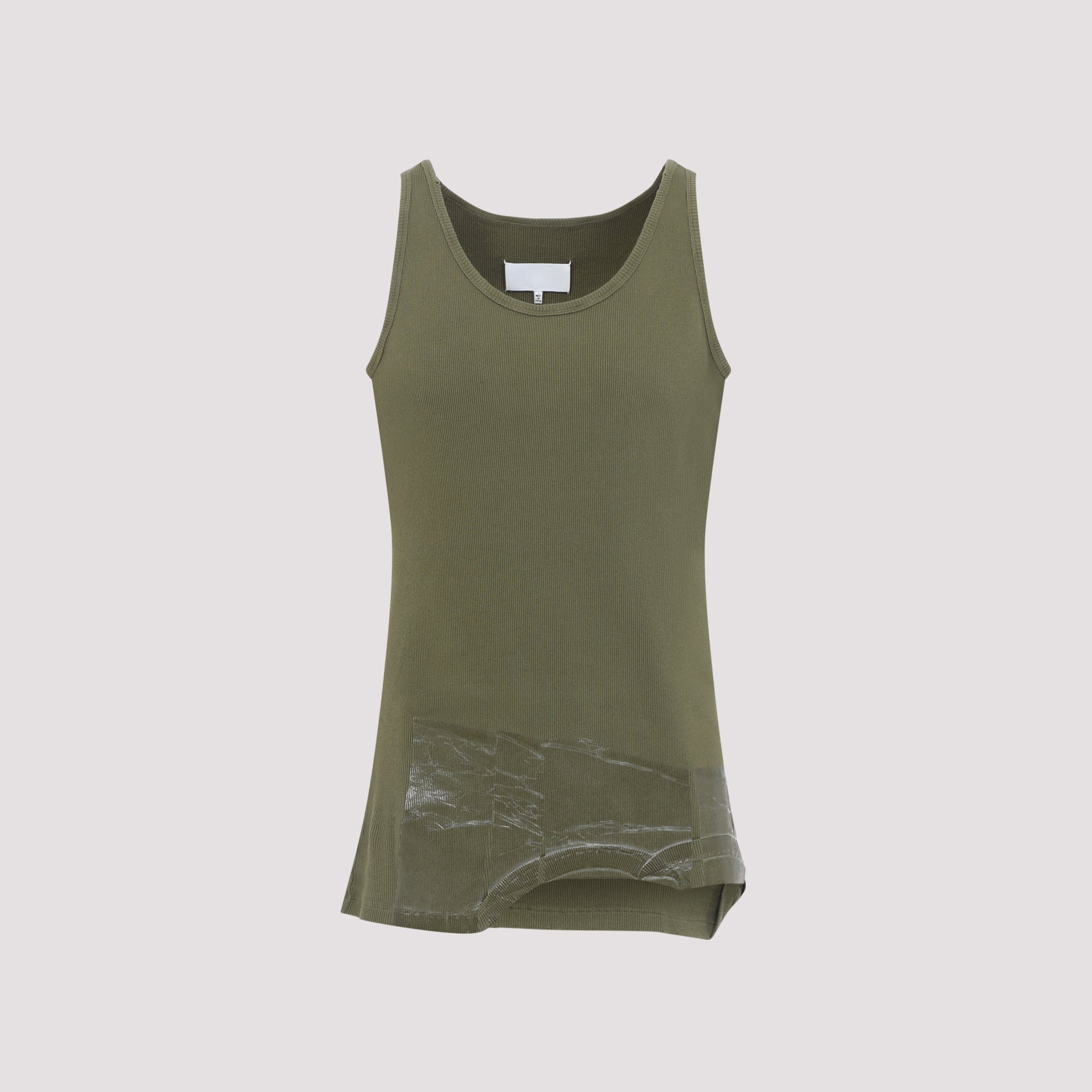 Taped Cotton Tank Top