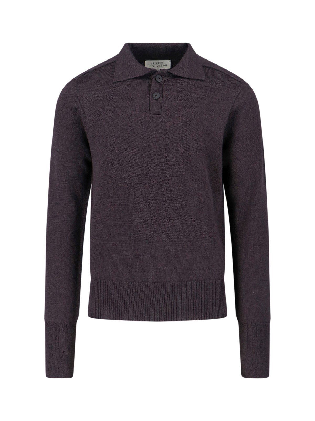 Merino Wool Polo Sweater