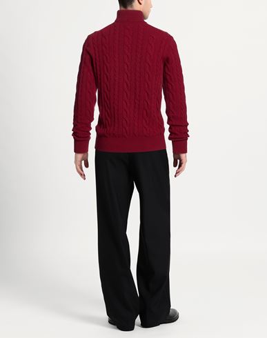 Man Turtleneck Burgundy Size 38 Wool
