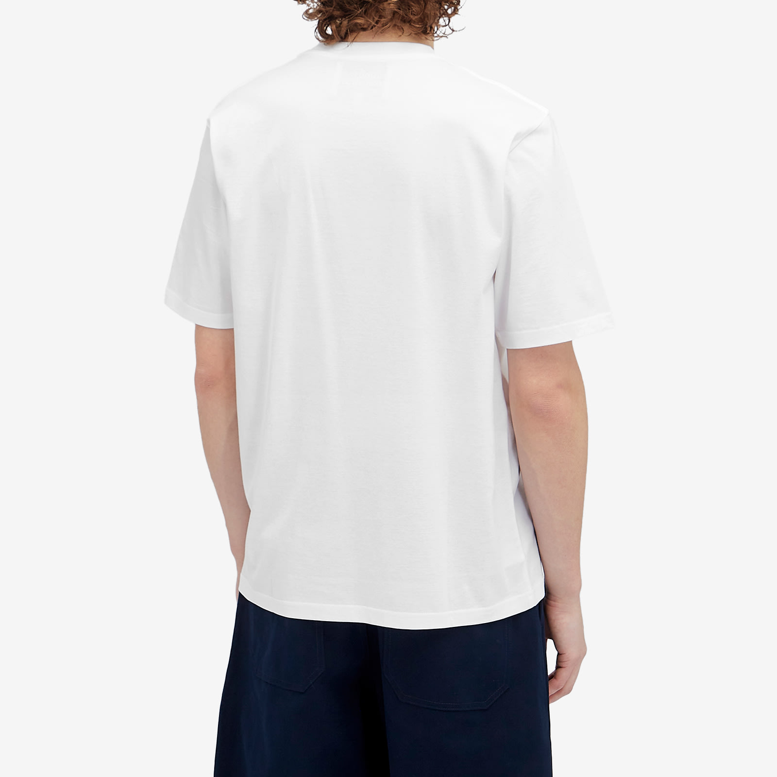 스튜디오 니콜슨 Men's Bric T-Shirt in Optic White BRICSNM-911-OPW