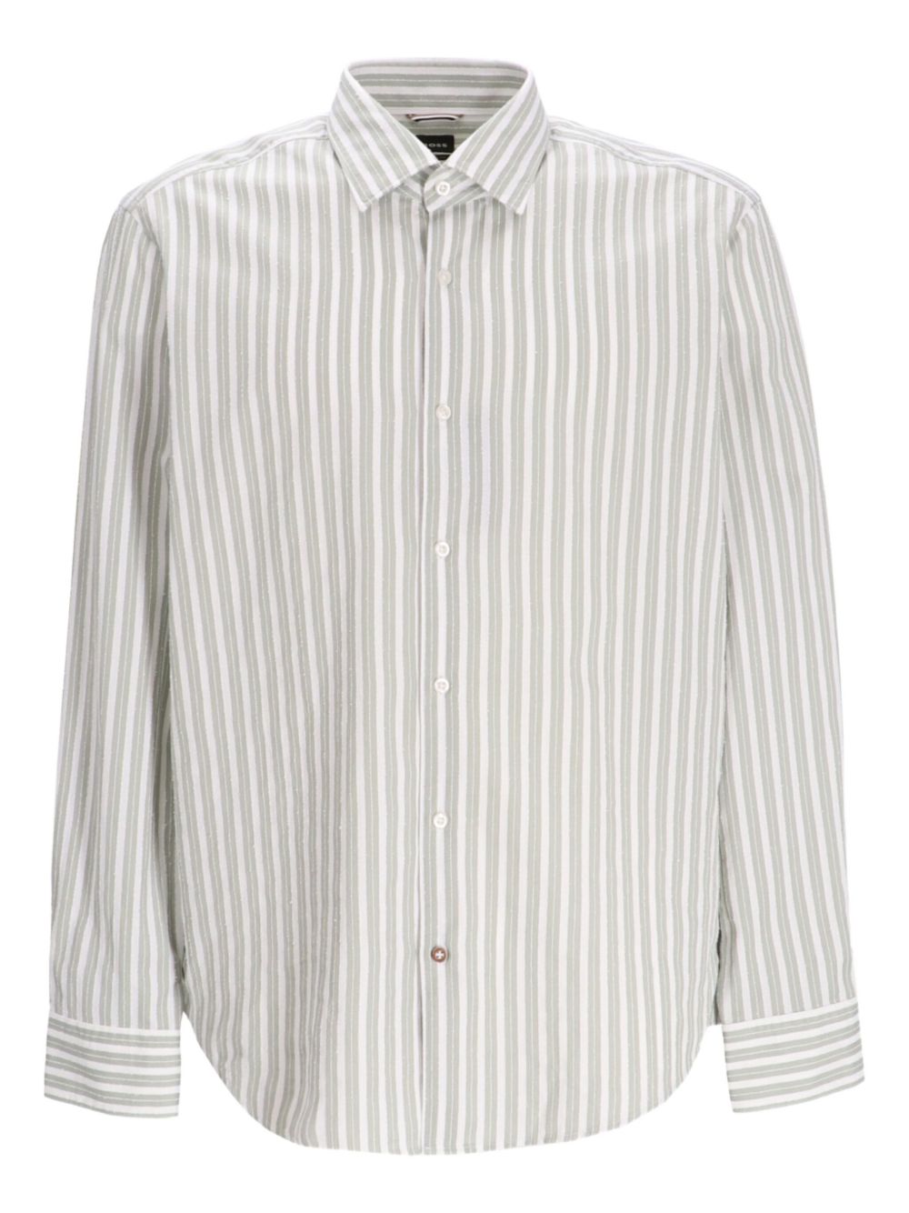 Striped button-up shirt - Green