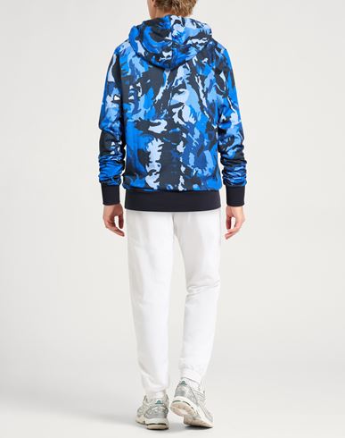 Man Sweatshirt Bright blue Size M Cotton