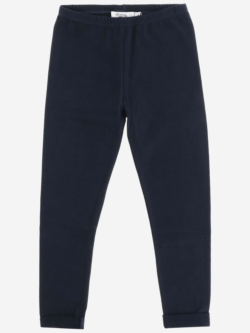 Kids Navy Blue Elastic Waist Pants